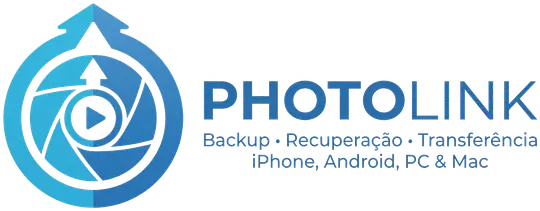 PhotoLink — Backup, Recuperação e Transferência — iPhone, Android, PC & Mac